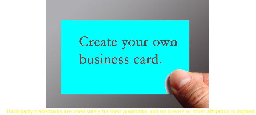create your business card